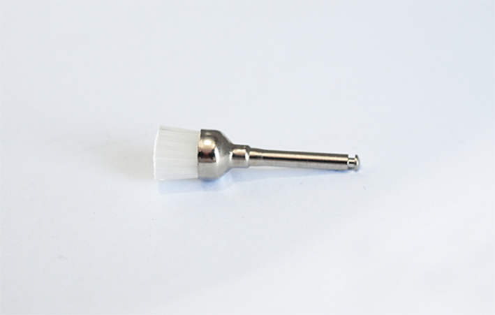 Latch Type Prophy Brush; Flat Head; White; Box/100